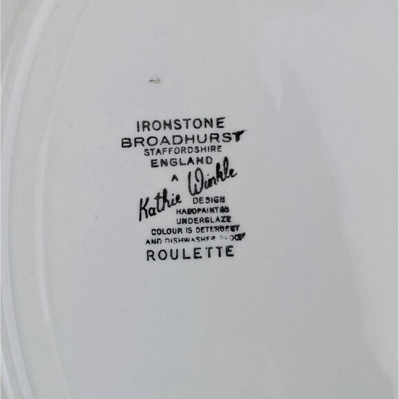 Vintage Broadhurst “Roulette” Platter – Kathie Winkle – Made in England - Picture 6 of 6